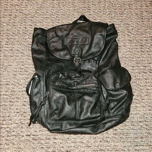 American Eagle Leather Backpack